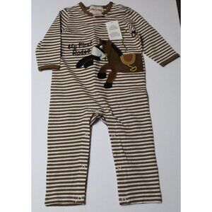 NWT Toffee Apple "My‎ First Rodeo" One Piece Size 9 months Cowboy, Horses